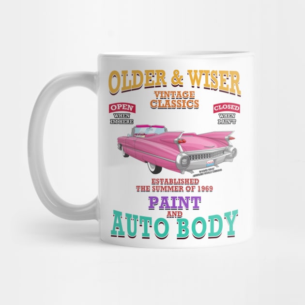 Older & Wiser Auto Body Classic Car Garage Hot Rod Novelty Gift by Airbrush World